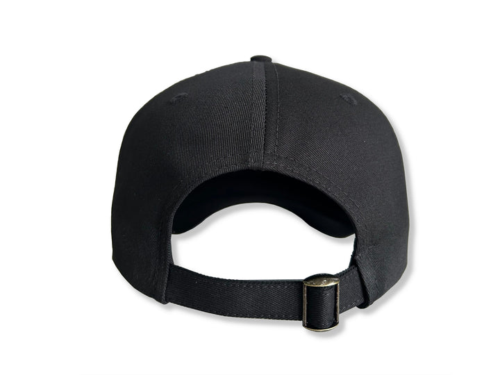 Stylish Black Broqui hat featuring the iconic Coquí symbol in Puerto Rico colors, inspired by Puerto Rican heritage.