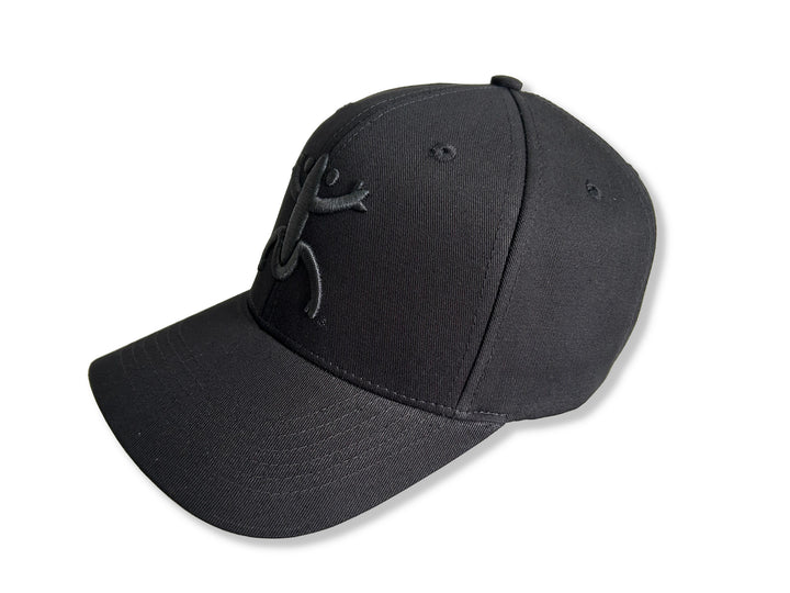 Stylish Black Broqui hat featuring the iconic Coquí symbol in black, inspired by Puerto Rican heritage.